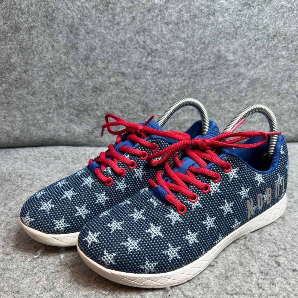 NOBULL Project Flag Womens Trainers Red White Blue Stars Womens CrossFit Shoes 8
